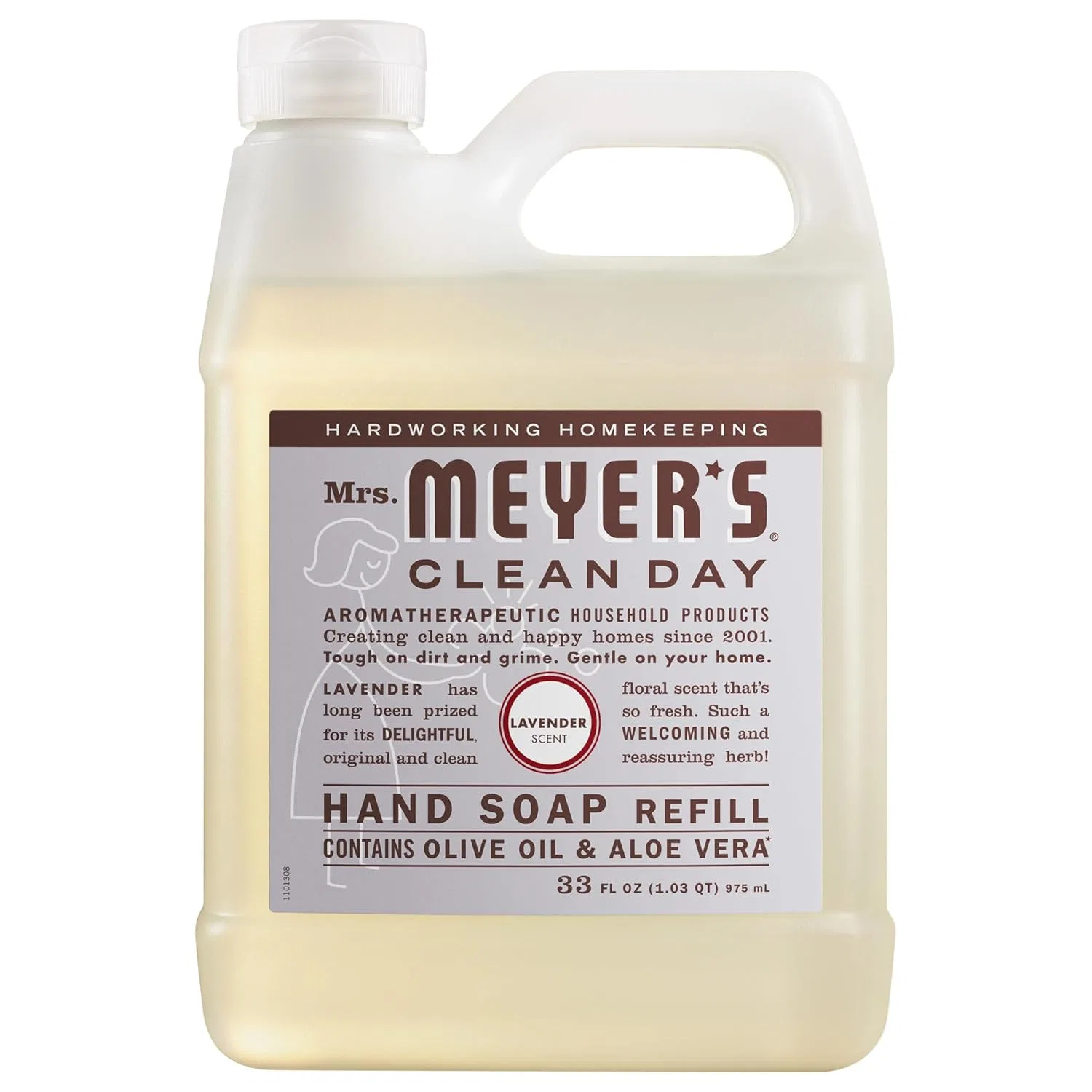 Запасной блок жидкого мыла для рук Mrs. Meyers с лавандой, 975 мл Mrs. Meyer'S