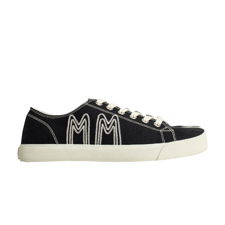 

Кроссовки Maison Margiela Tabi 'Embroidered Logo - Black', черный