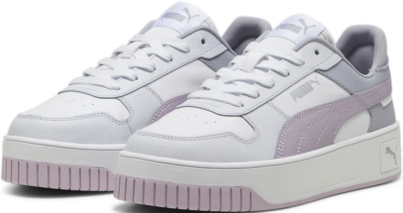 

Кроссовки PUMA "CARINA STREET", цвет Puma White-Grape Mist- Puma Silver