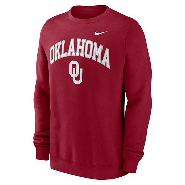 Мужской свитшот Oklahoma Sooners с арочным принтом, малиновый Nike — фото 3