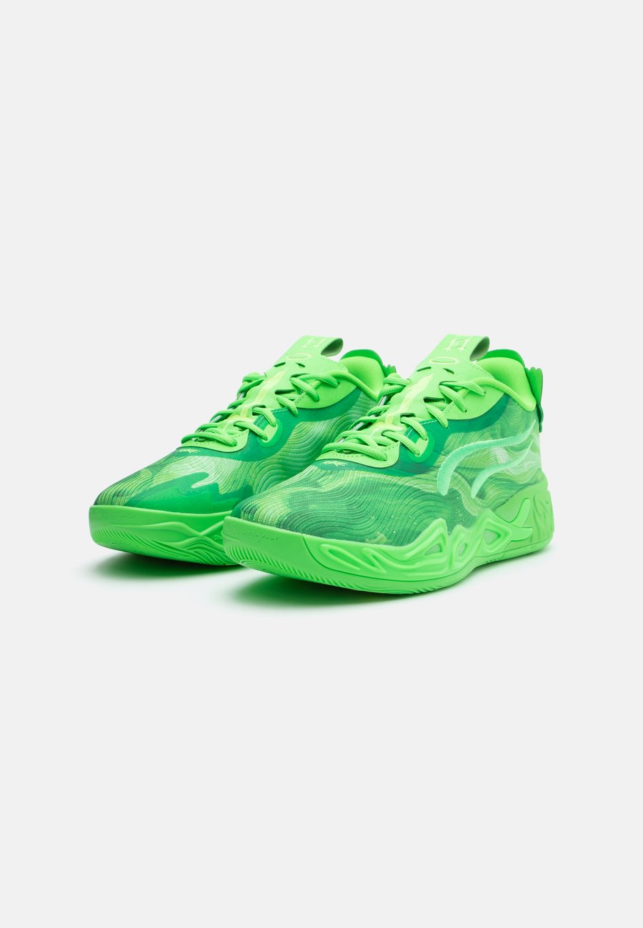 Кроссовки Puma MELO MB.04 LO TEAM, Green Glare/Fizzy Light/Green — фото 2