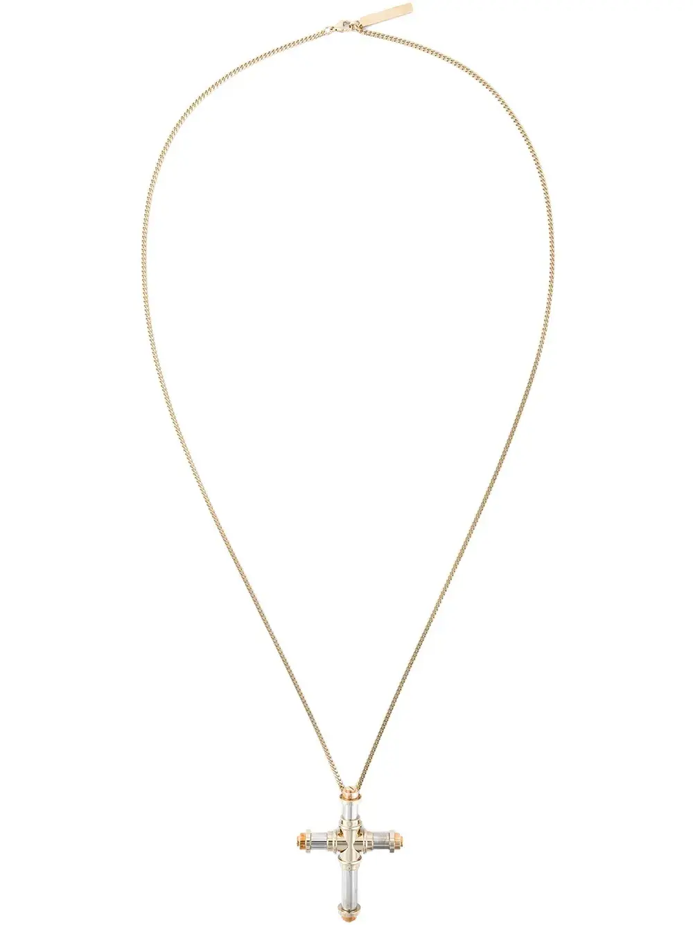 

Ожерелье с подвеской-крестом Givenchy, металлик