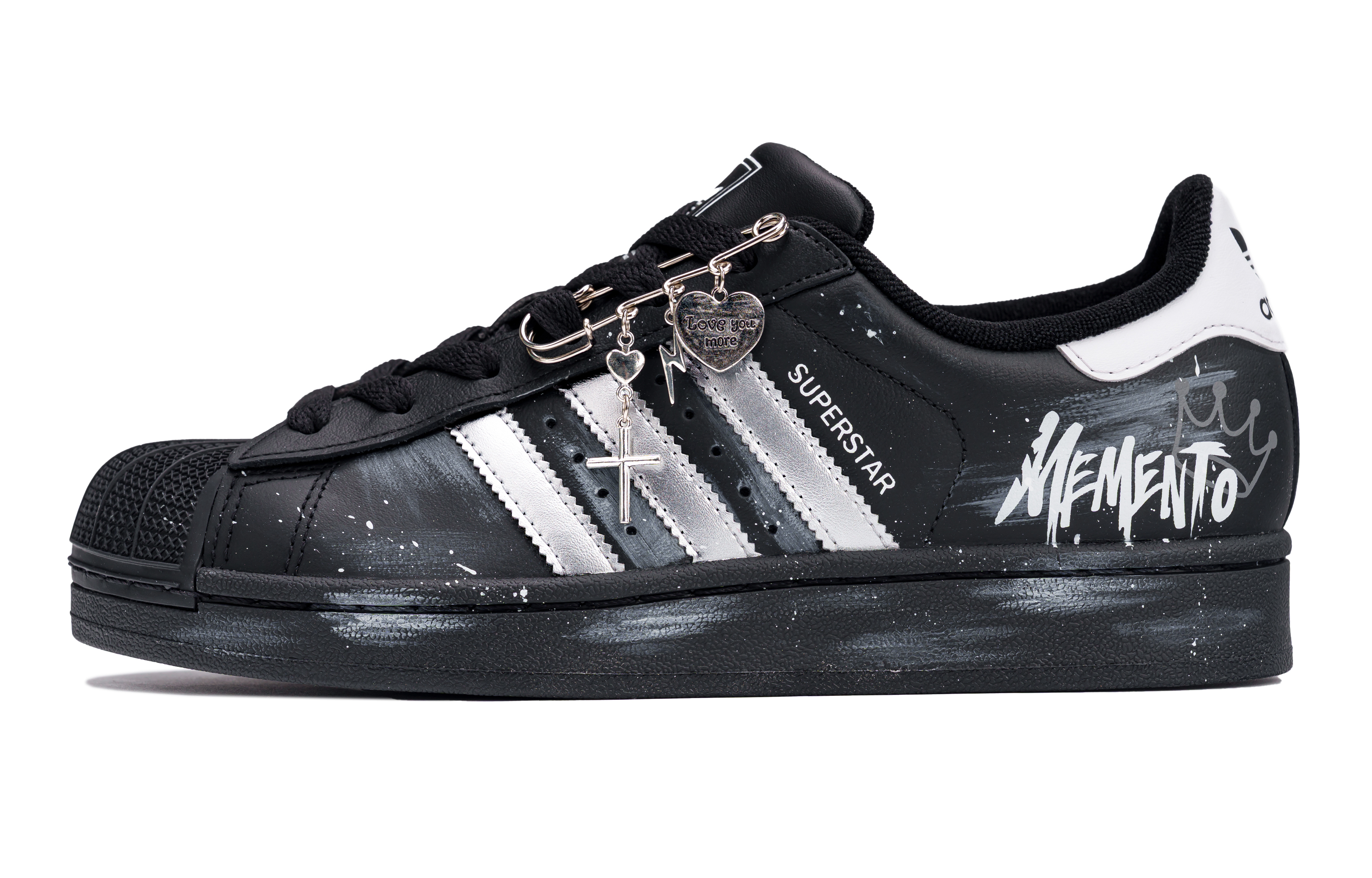 

Adidas Originals Superstar 2 устойчивые к истиранию низкие кроссовки для скейтбординга Unisex Black