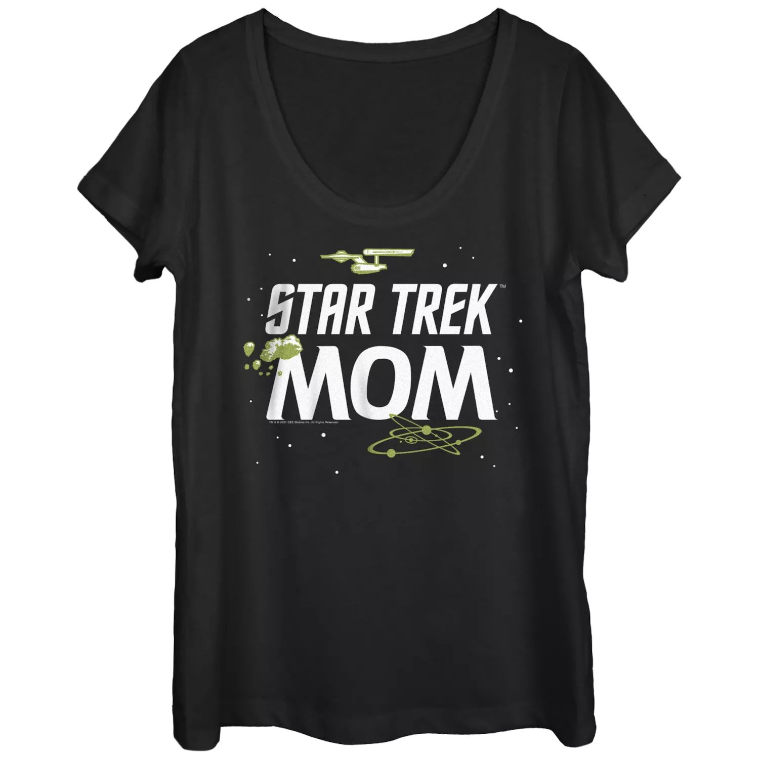 

Футболка с космическим эскизом Star Trek Mom для юниоров Licensed Character, черный