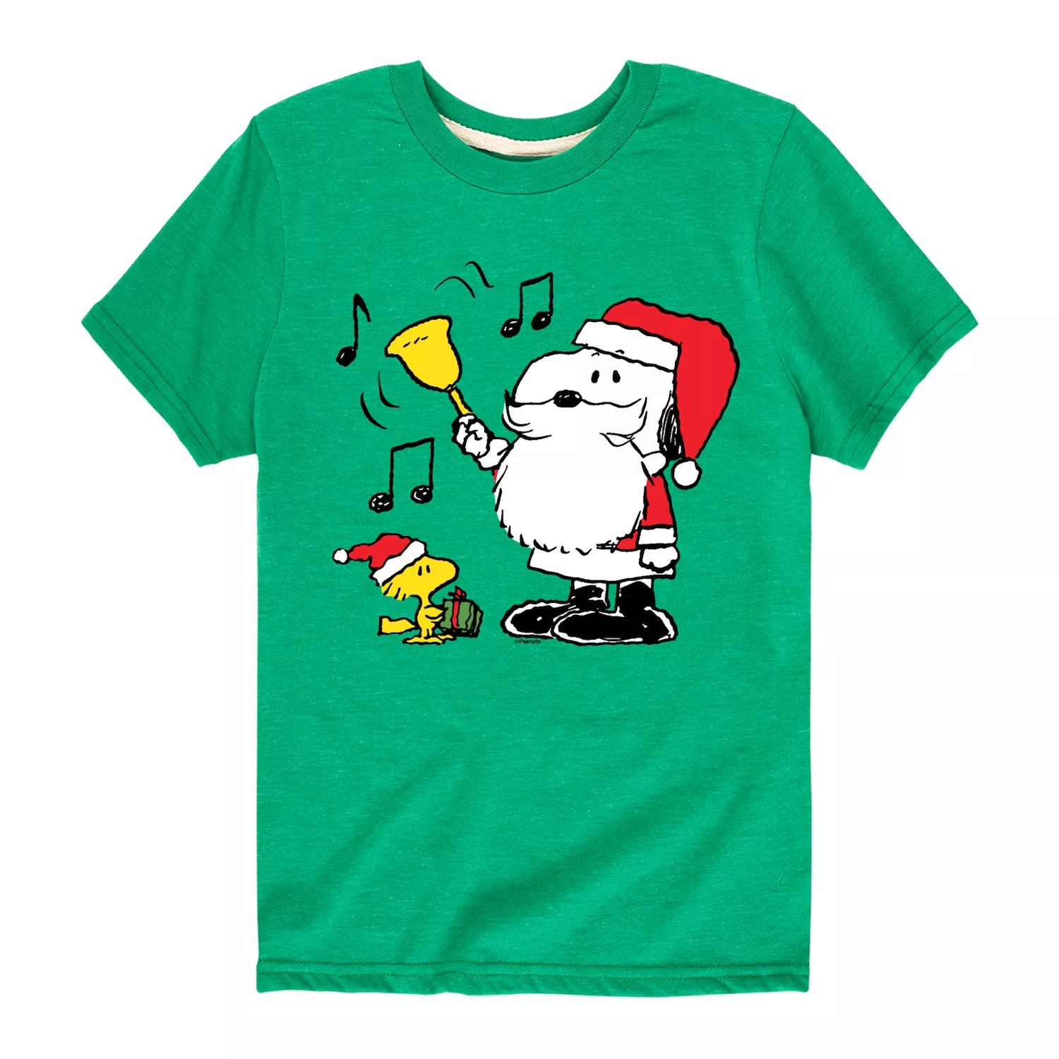 

Футболка Peanuts Snoopy Santa Bell для мальчиков 8–20 лет Licensed Character, зеленый