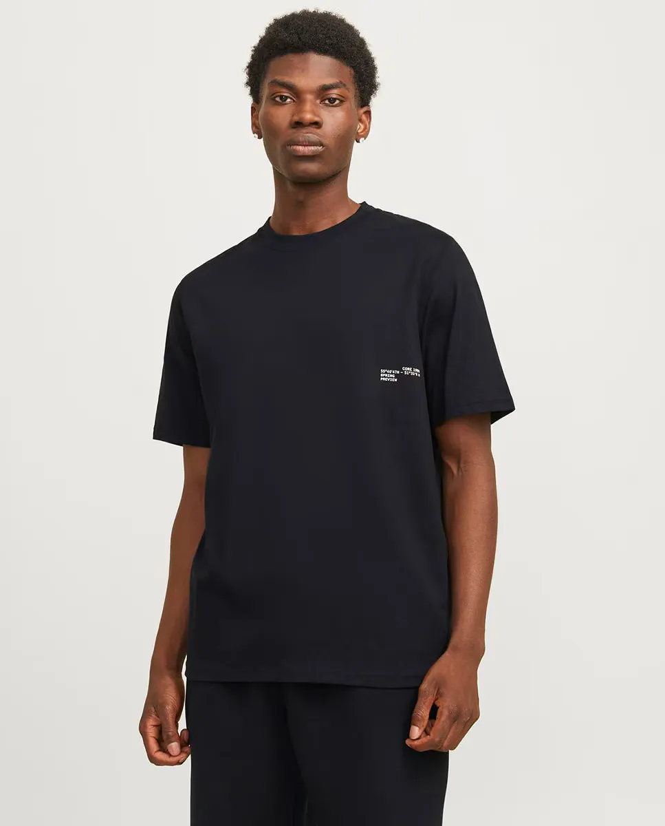 

Футболка мужская с коротким рукавом и рисунком на спине Jack & Jones, черный