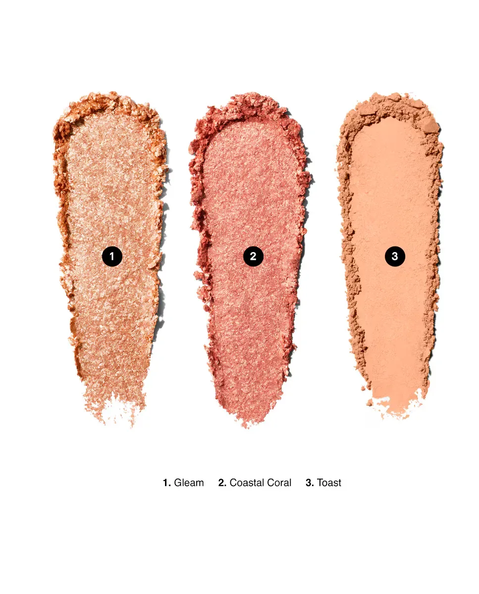 Палетка теней для глаз Essential Eye Shadow Trios Bobbi Brown, Soft Coral — фото 3