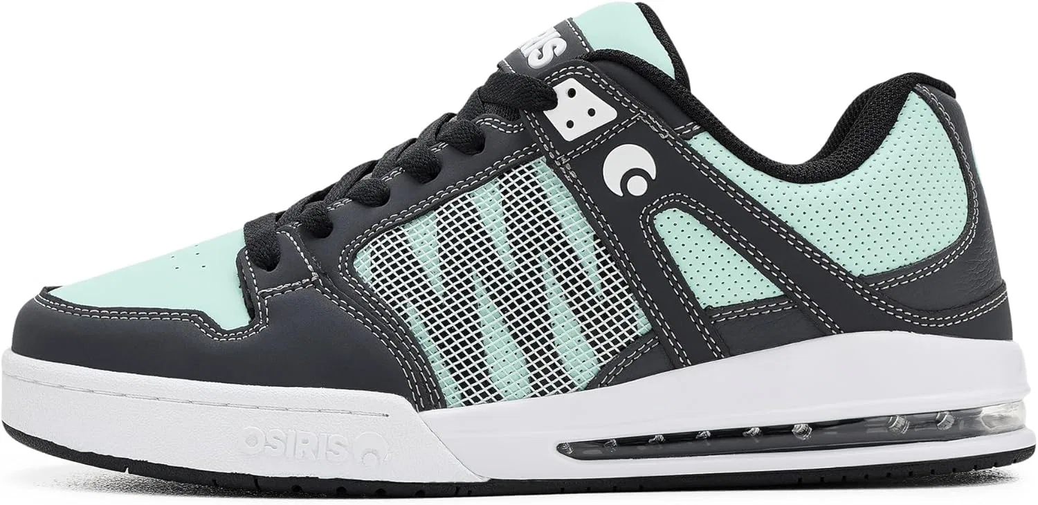Кроссовки для скейтбординга Osiris, Charcoal/Mint/White — фото 4