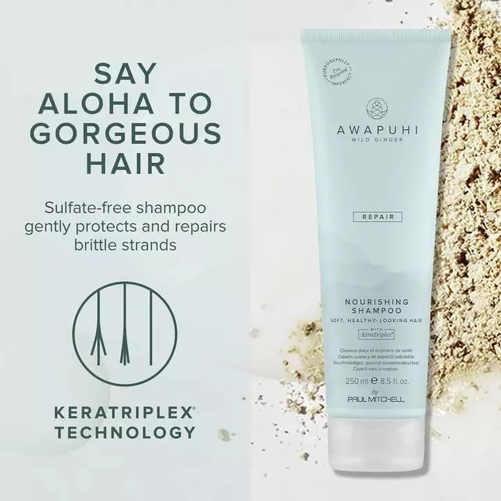 Питательный шампунь Awapuhi Wild Ginger от Paul Mitchell, ультранасыщенная формула, безопасная для окрашенных волос, для сухих, поврежденных и окрашенных волос. — фото 3