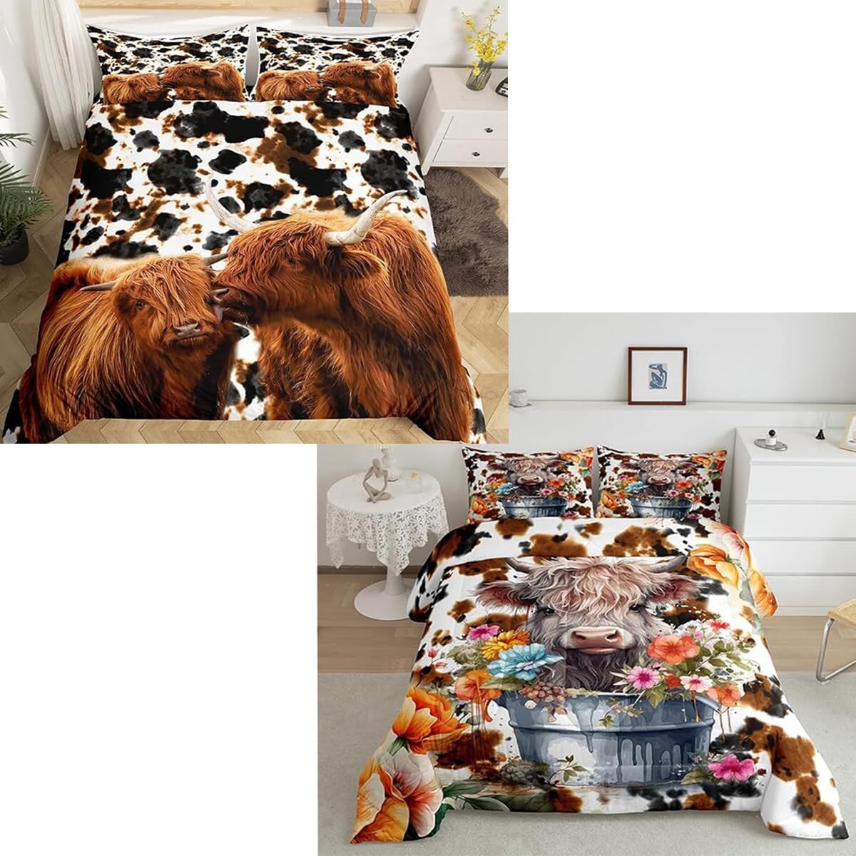 

Комплект пододеяльников с принтом молочной коровы и одеяло из 6 предметов Castle Fairy