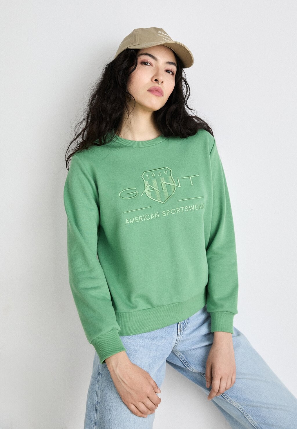 

Толстовка TONAL SHIELD GANT, зеленый
