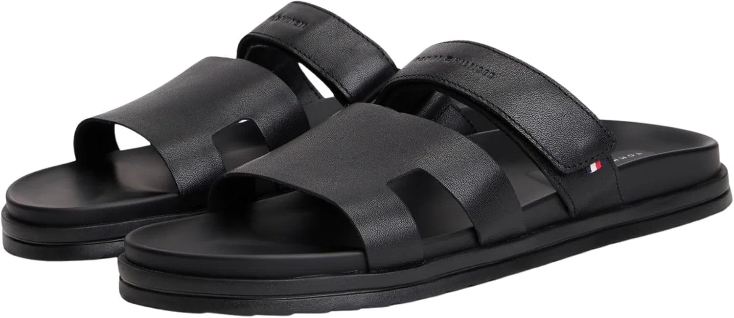 Мужские сандалии Tommy Hilfiger Premium LTH Fm0fm05773 на плоской подошве, черный — фото 3