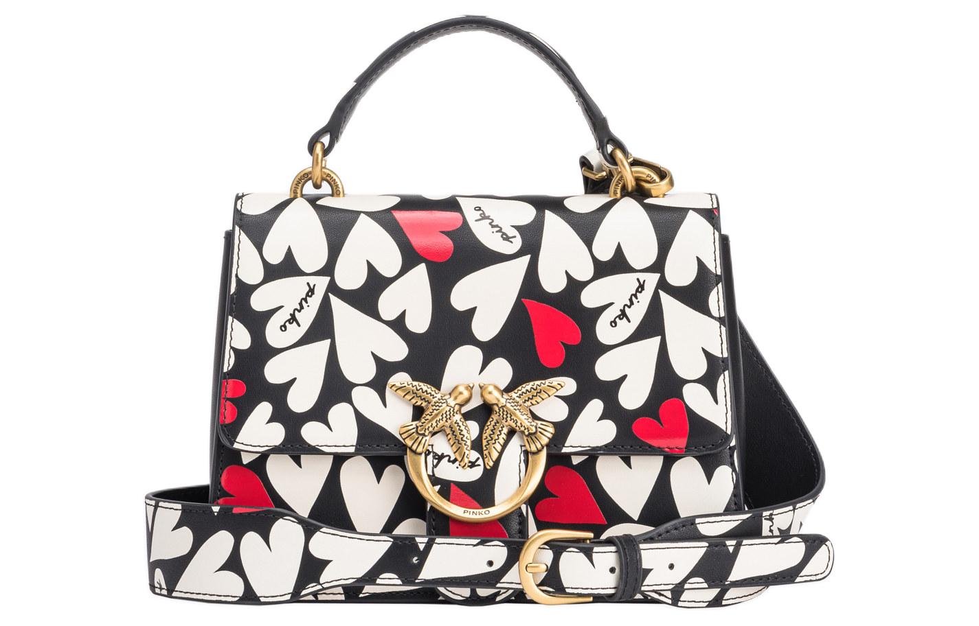 

Сумка через плечо Love Birds Series из кожи, миниатюрная женская сумка, многоцветная PINKO