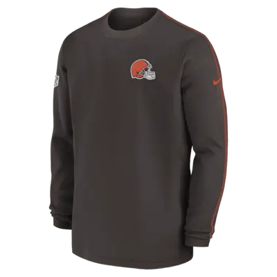 

Топ Nike Cleveland Browns Sideline Coach Men’s NFL Long-Sleeve Top, коричневый
