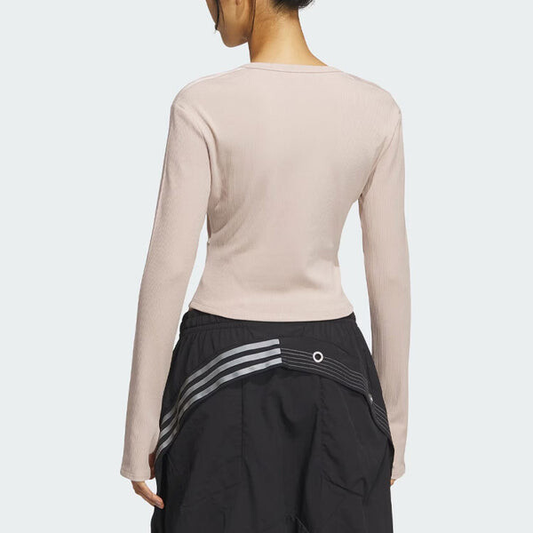 Рубашка оригиналы корсет длинный рукав рубашка Adidas, коричневый — фото 3