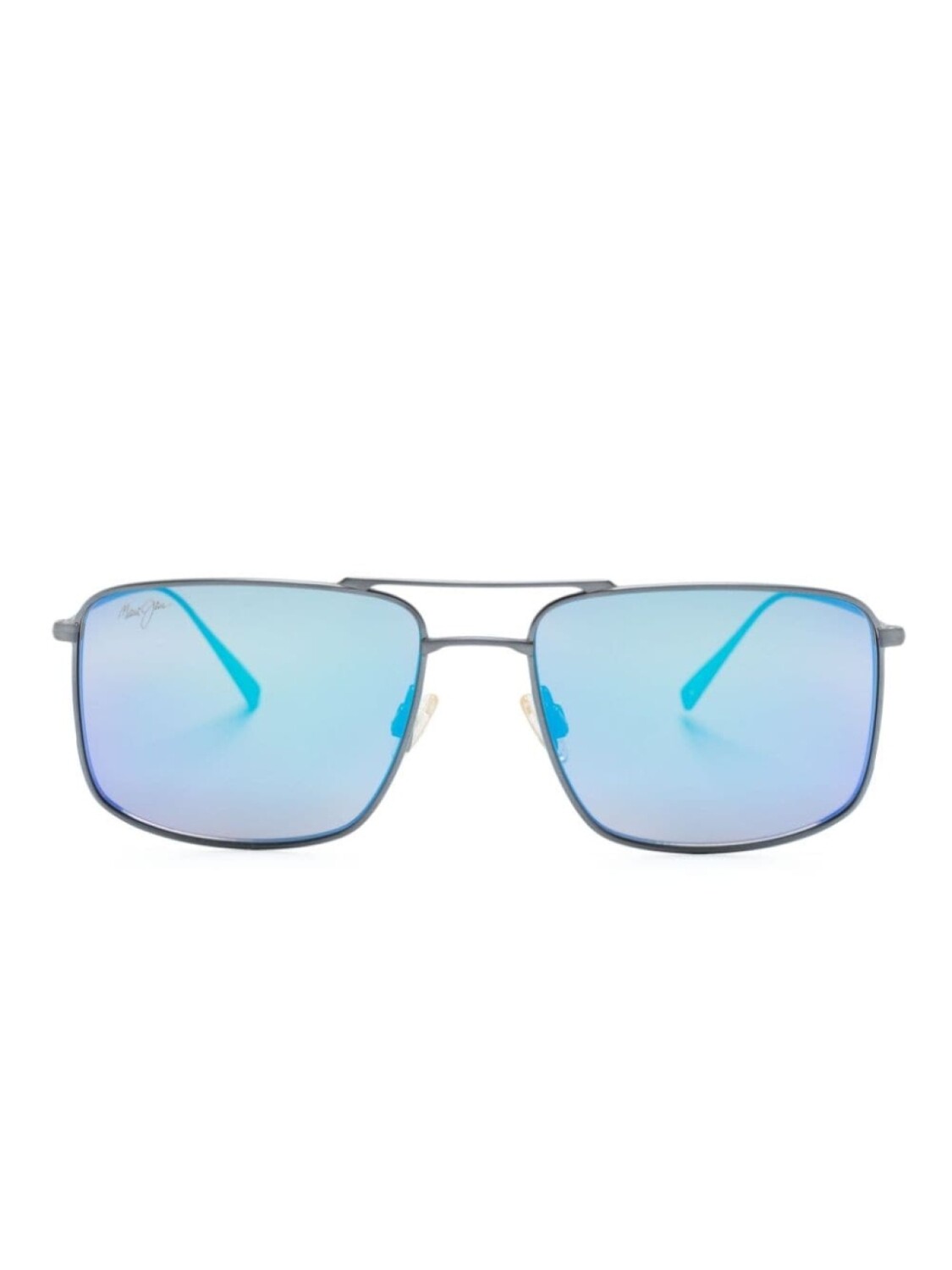 

Maui Jim солнцезащитные очки в квадратной оправе, серебряный