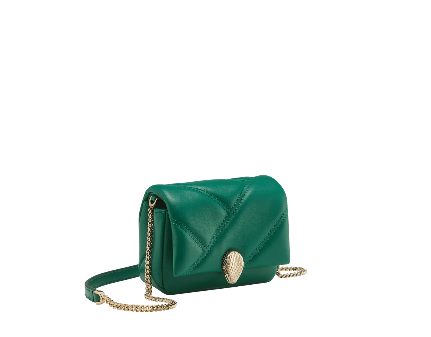 

Микро-Сумка Serpenti cabochon Bvlgari, зеленый