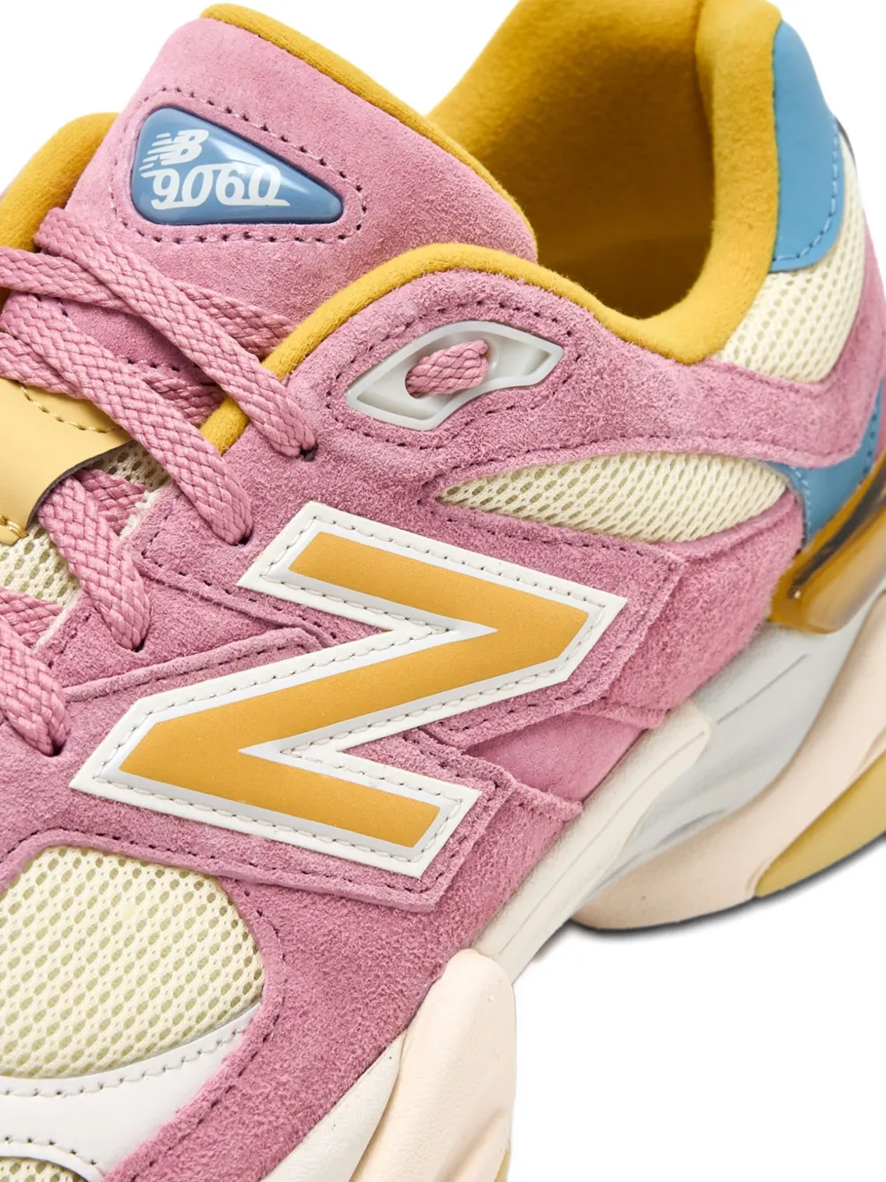 Кроссовки 9060 pink Taffy/Calcium NEW BALANCE, розовый — фото 3