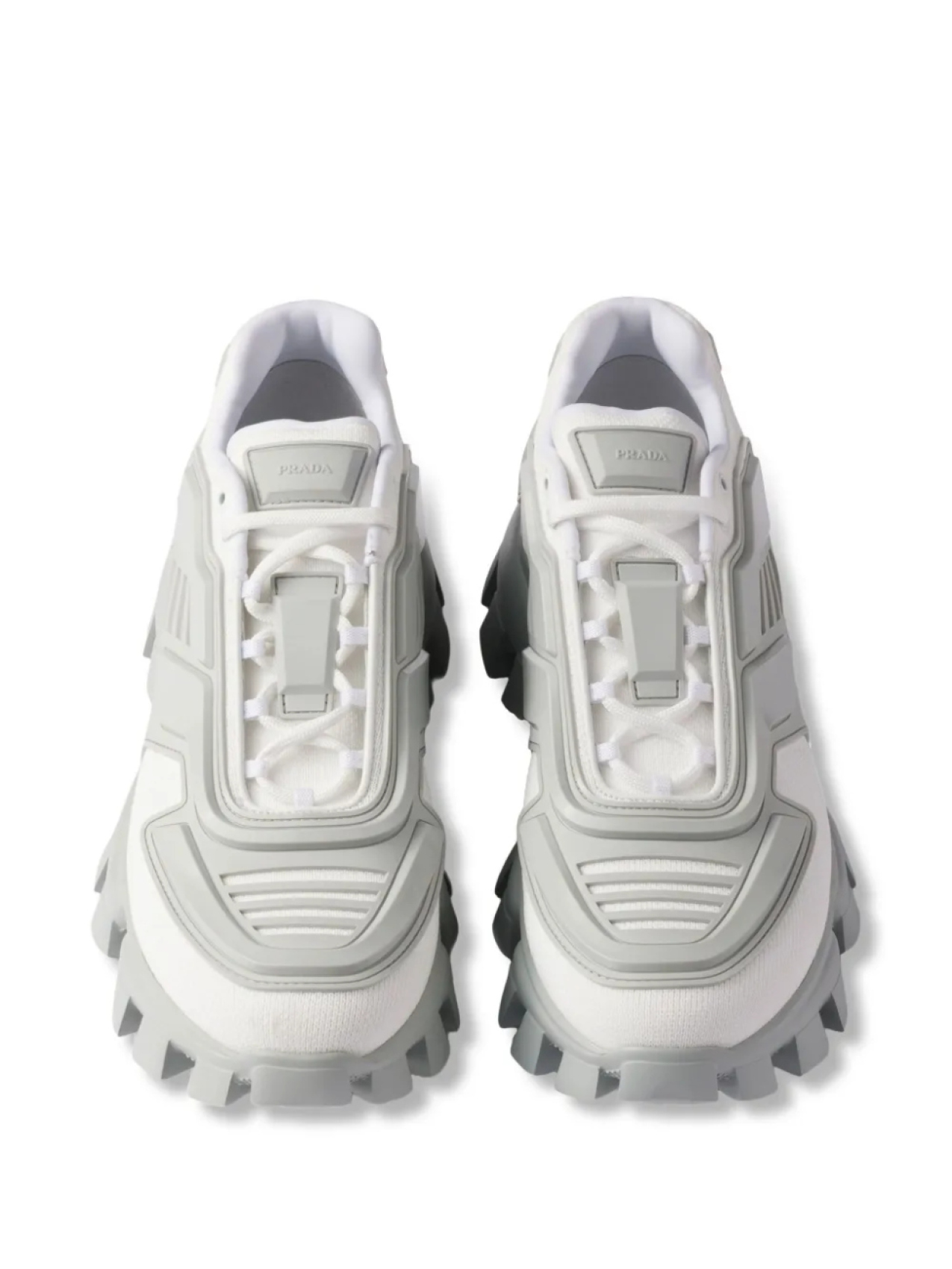Кроссовки Cloudbust на платформе Prada, белый — фото 4