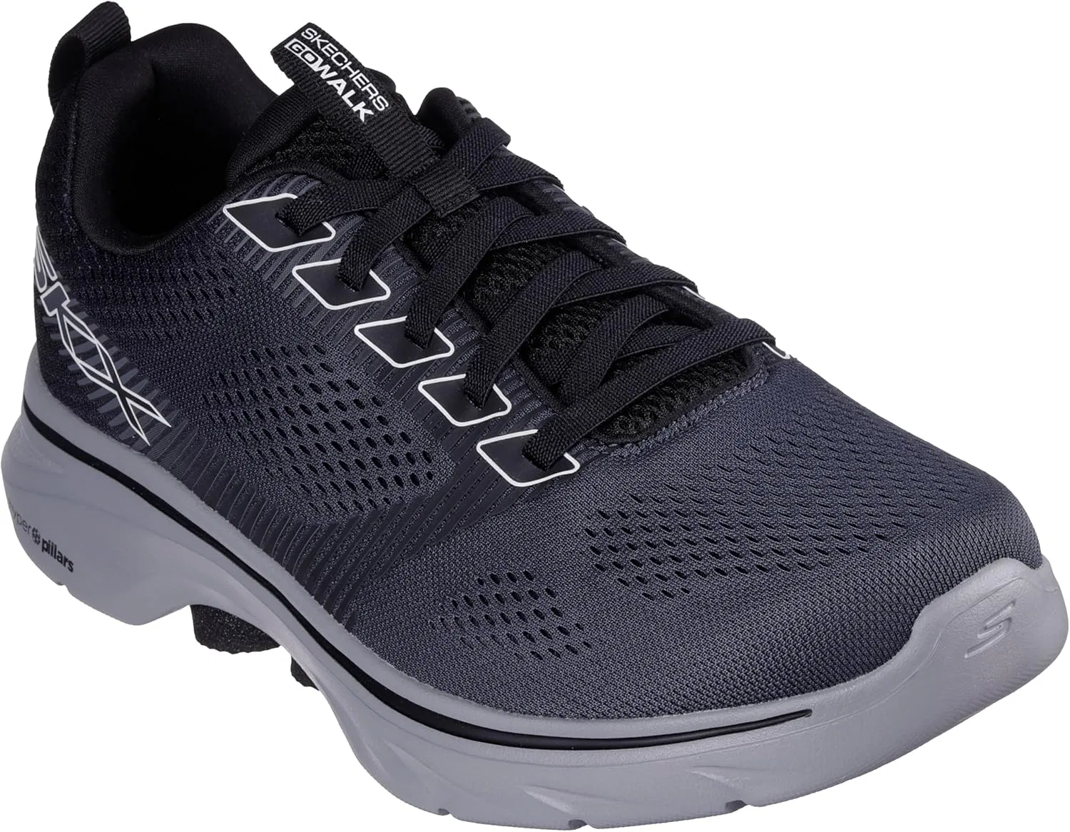 Кроссовки Skechers Herren Go Walk 7 Hahn Sneaker, Black — фото 4