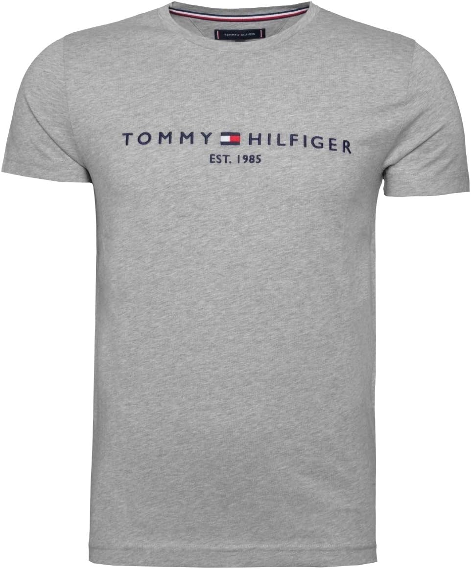 Мужская футболка с короткими рукавами и принтом Tommy Hilfiger, Gray — фото 2