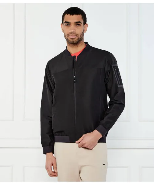 

Бомбер j_slate Regular fit Boss Green, черный