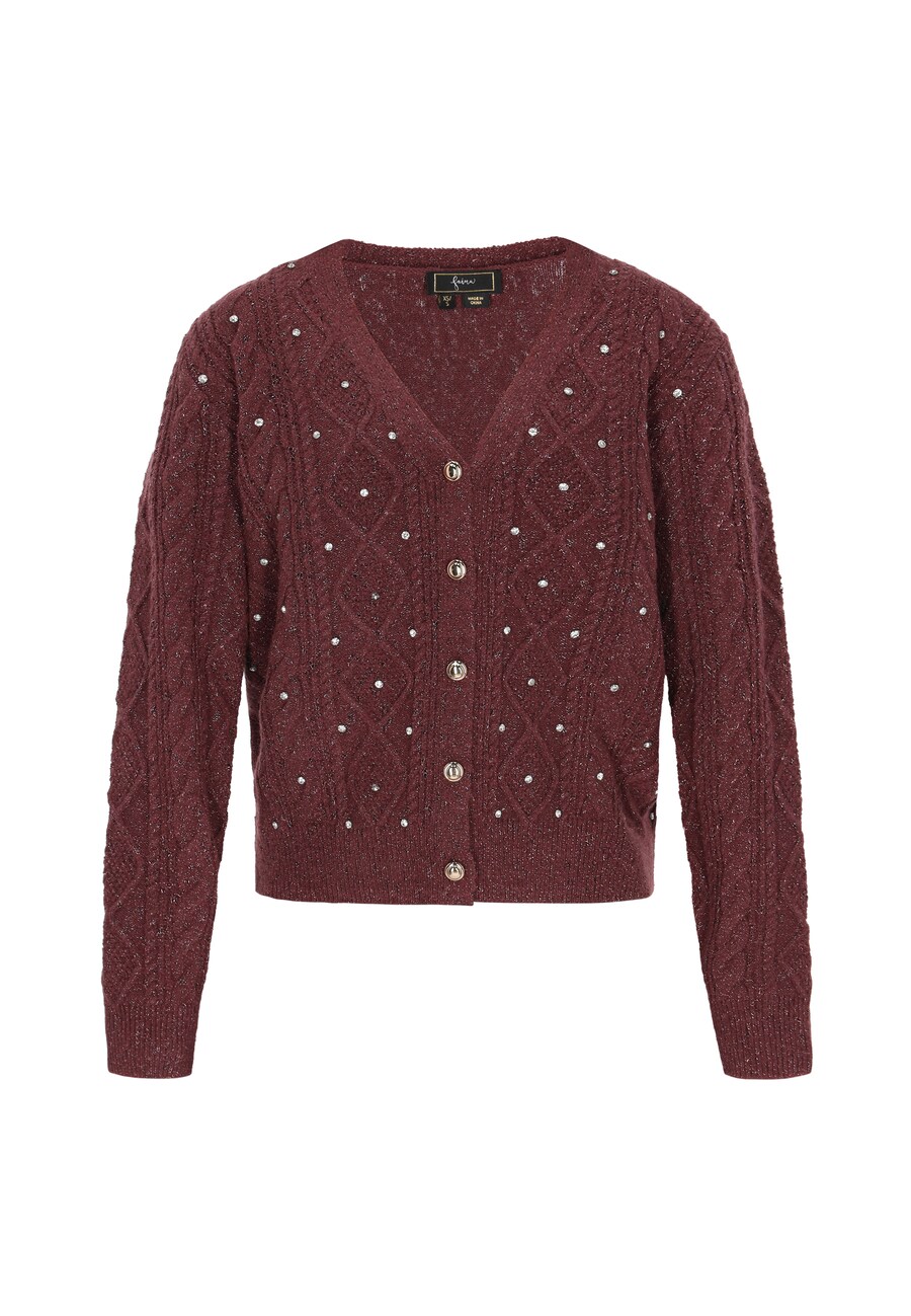 

Вязаный кардиган faina, бургундия