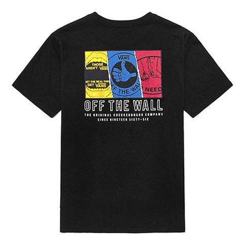 

Футболка Vans Alphabet Printing Short Sleeve Couple Style Black VN0A4RBABLK, черный