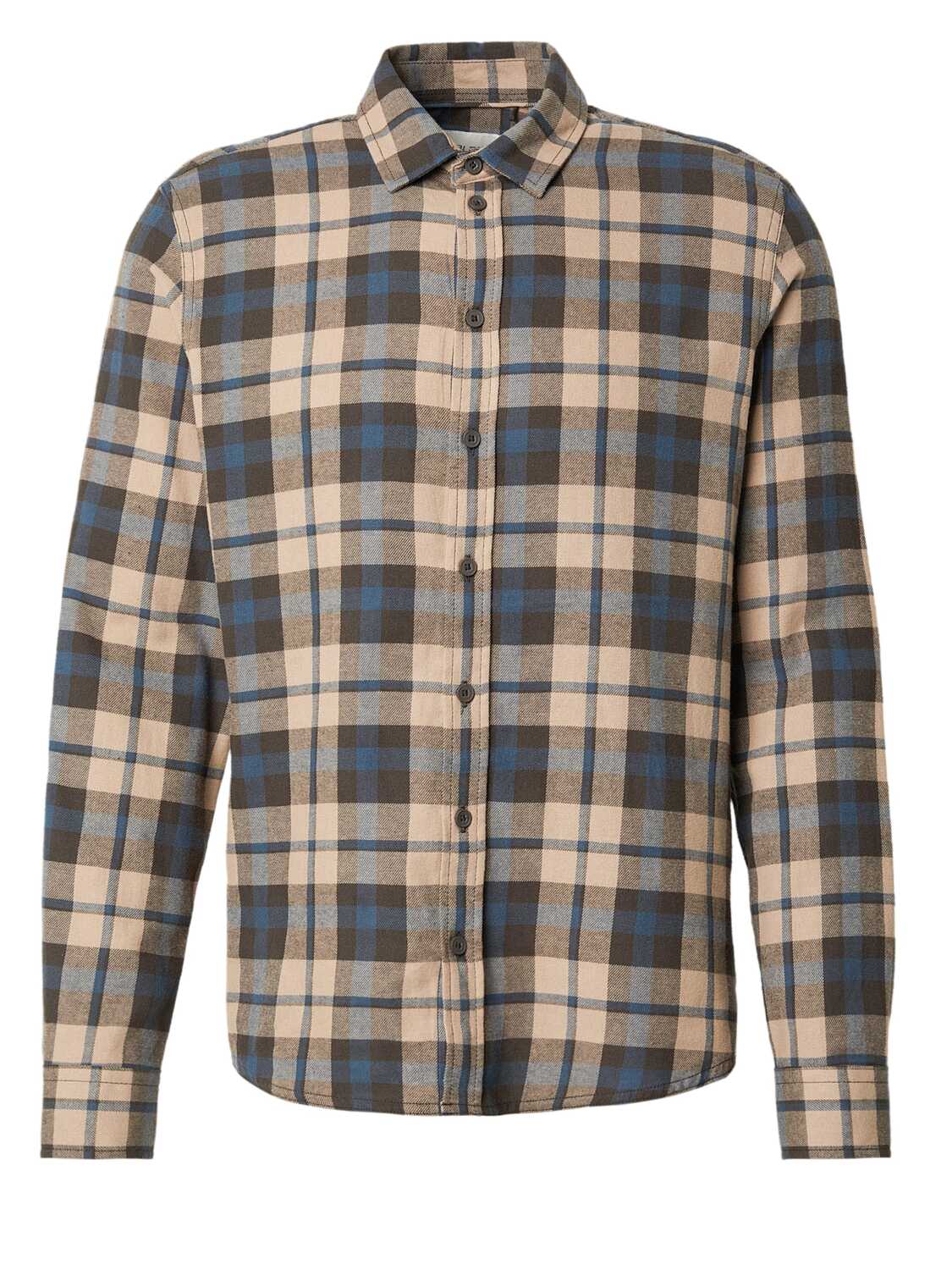 

BLEND Рубашка на пуговицах комфортного кроя в цвете шоколад, мокко, M