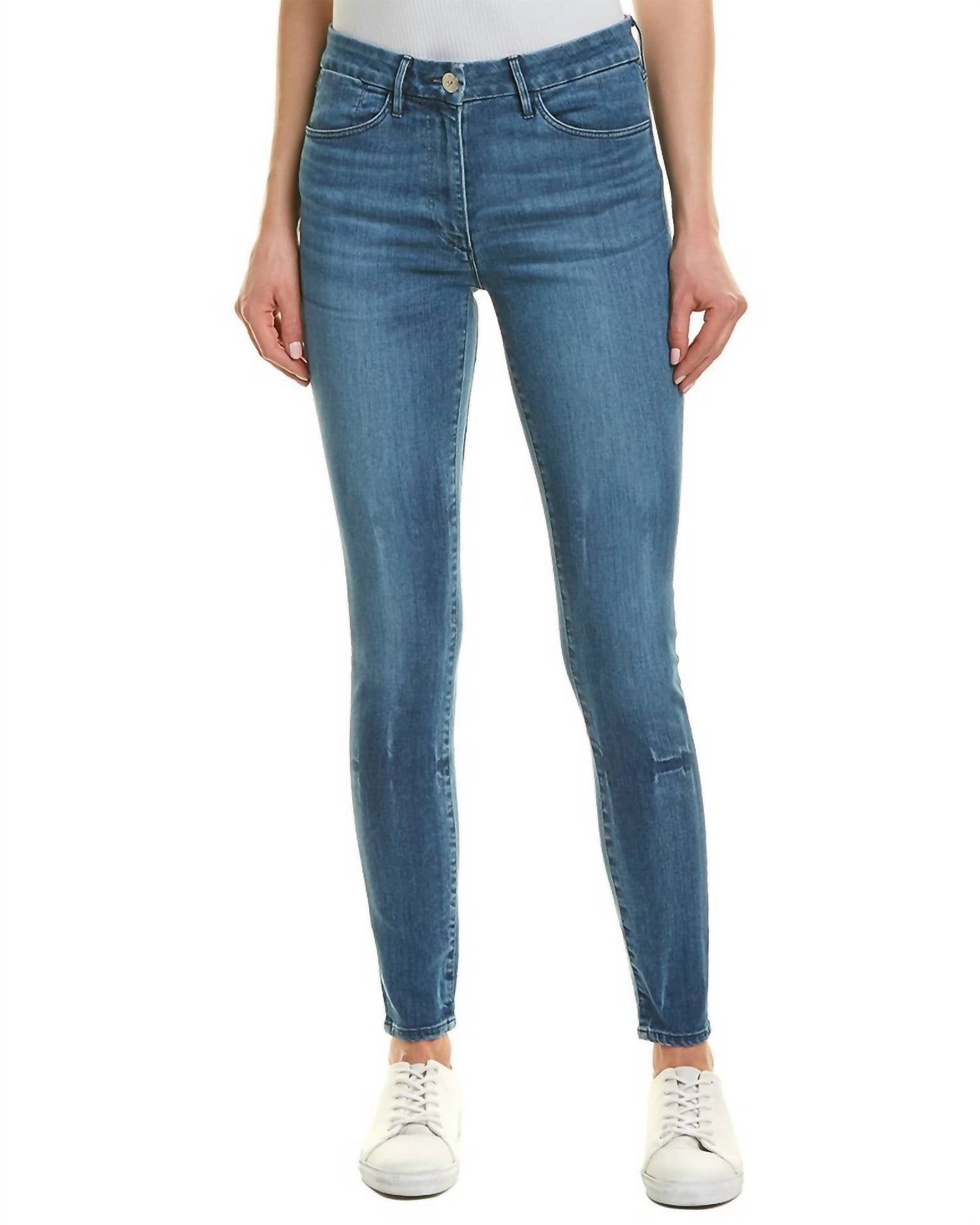 

Женские джинсы W3 Channel Seam Helena Skinny в синем цвете 3x1