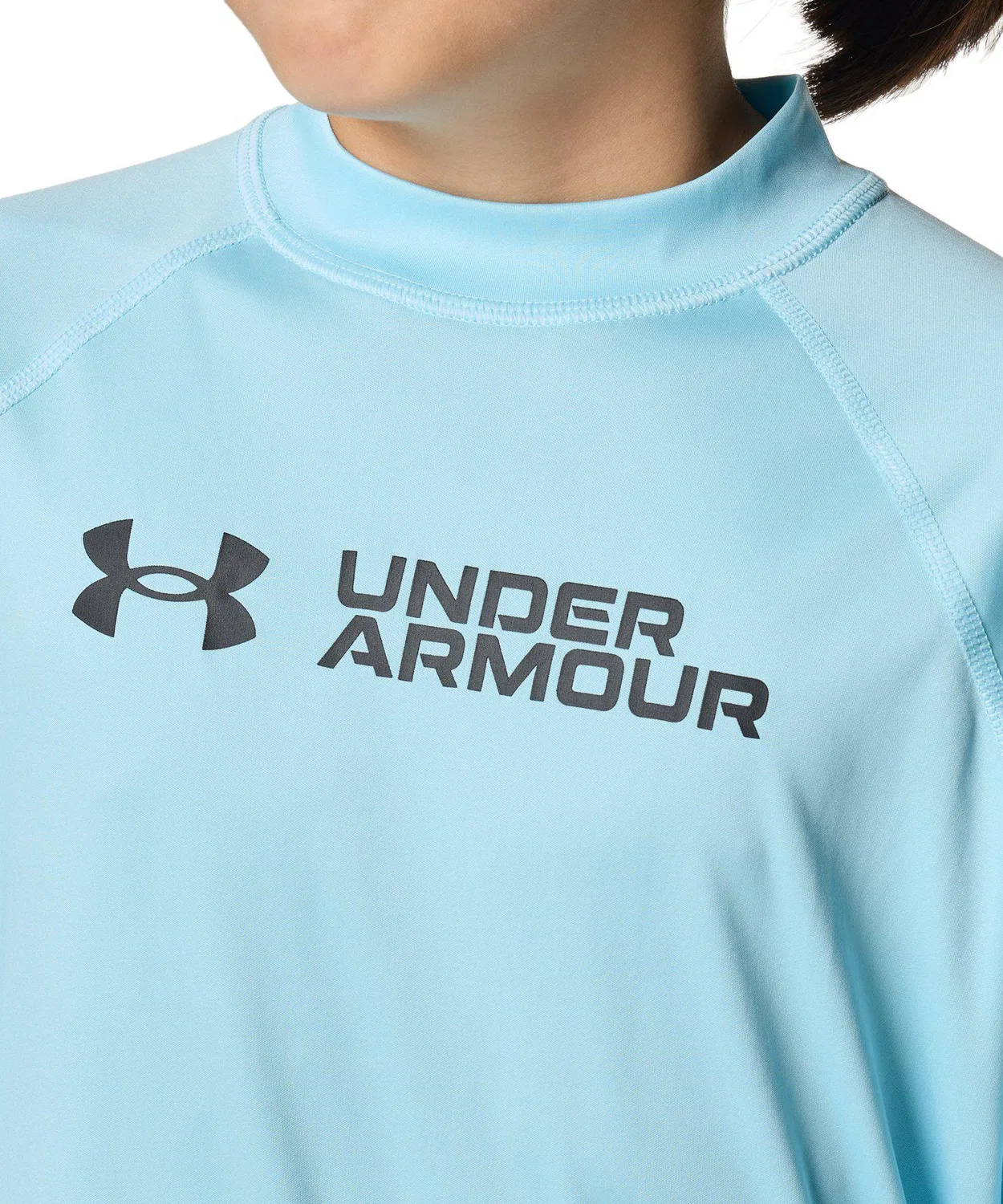 Рашгард с длинным рукавом Under Armour детский синий — фото 4