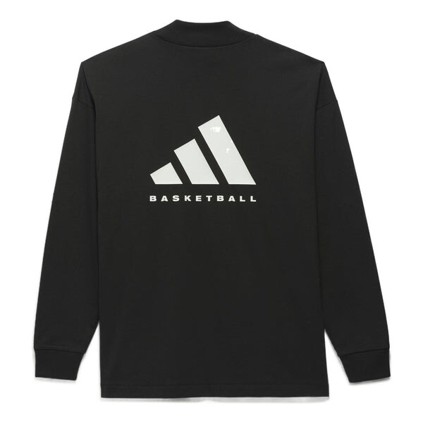 

Футболка Adidas Basketball Long-Sleeve Top 'Black', черный