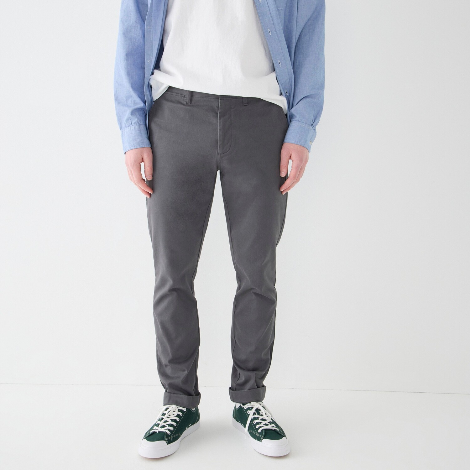 

770 прямые эластичные брюки-чиносы J.Crew, серый