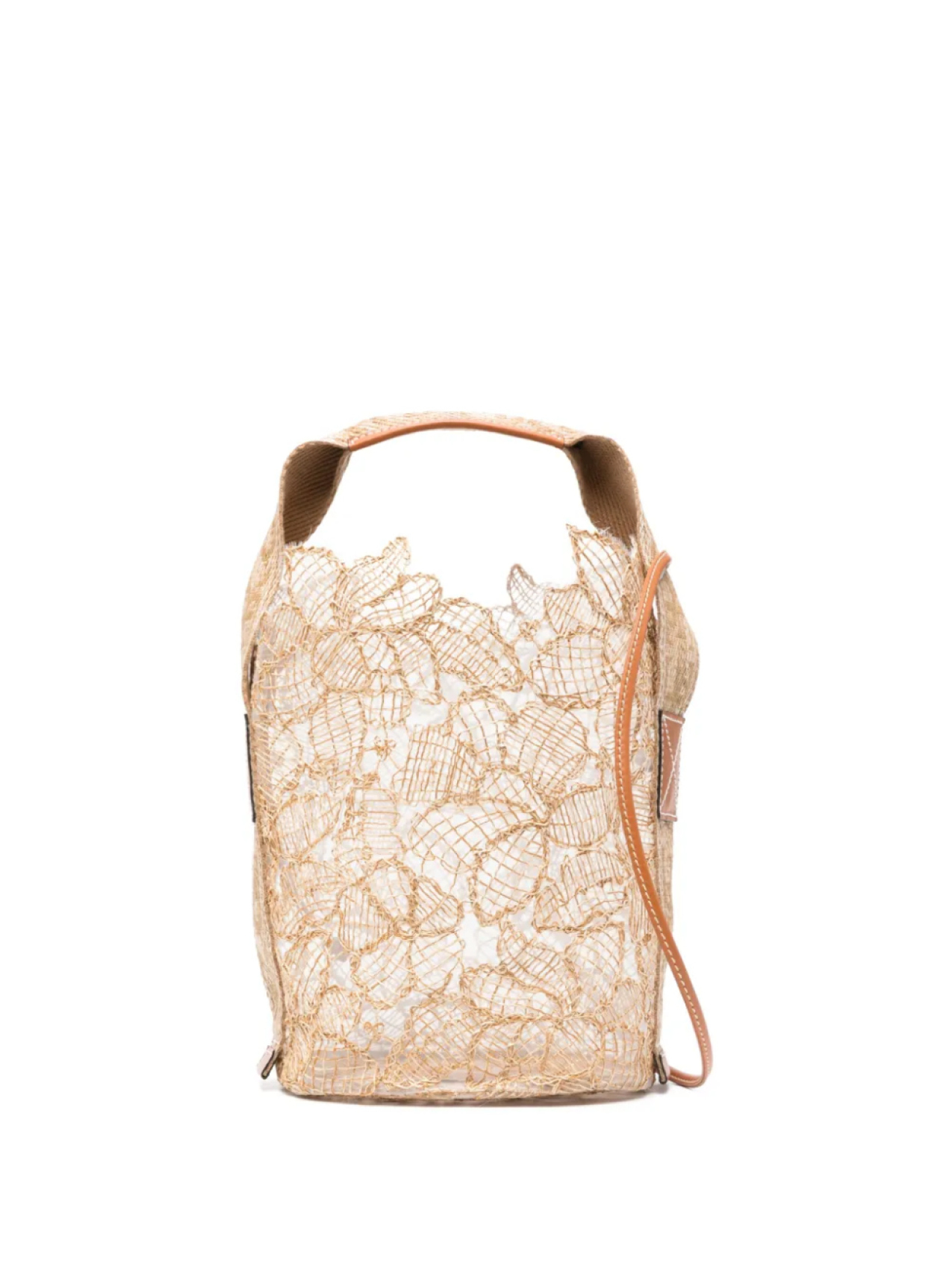 

Ermanno Scervino сумка-ведро из рафии, нейтральный