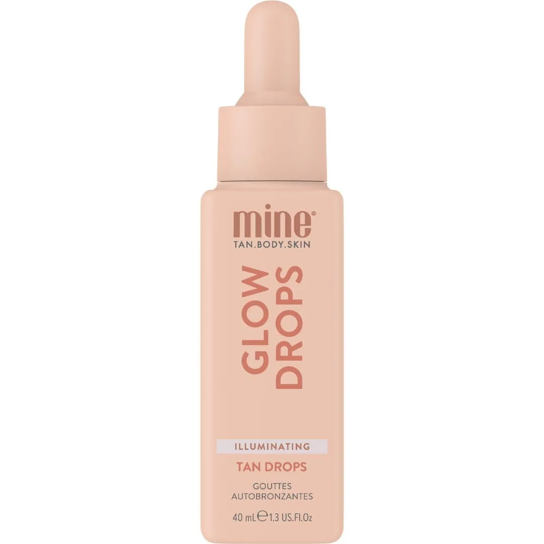 Автозагар для лица Minetan Illuminating Glow, капли для сияния кожи, темный бронзовый