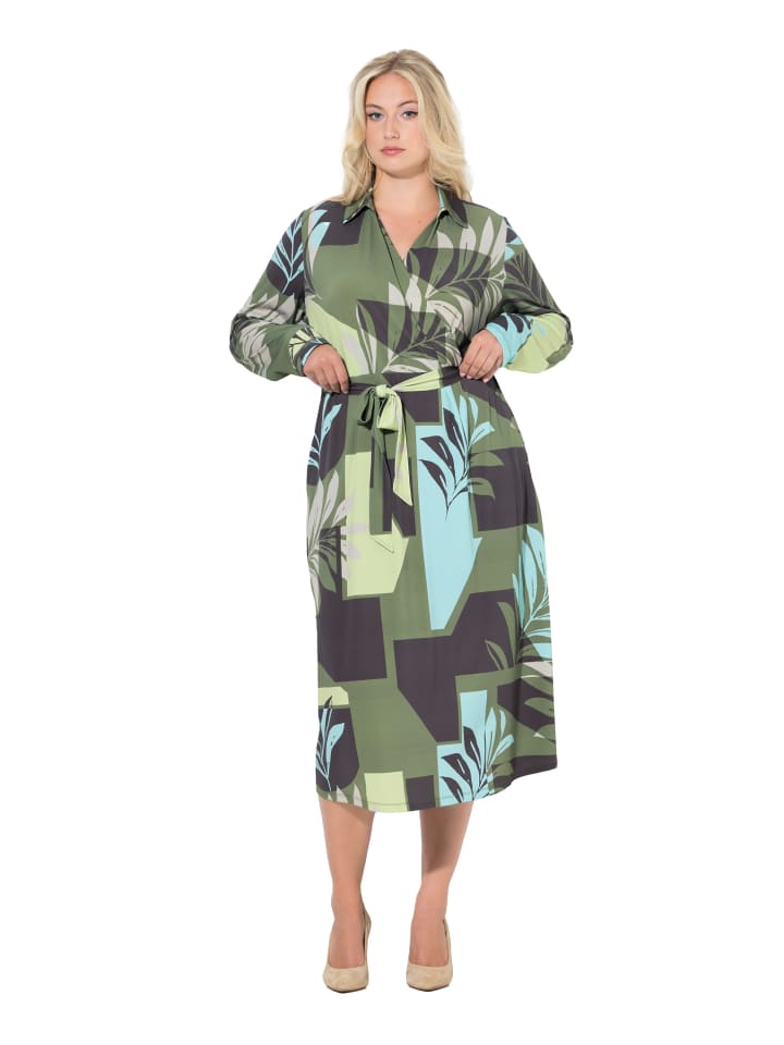 

Ulla Popken Платье бирюзового цвета