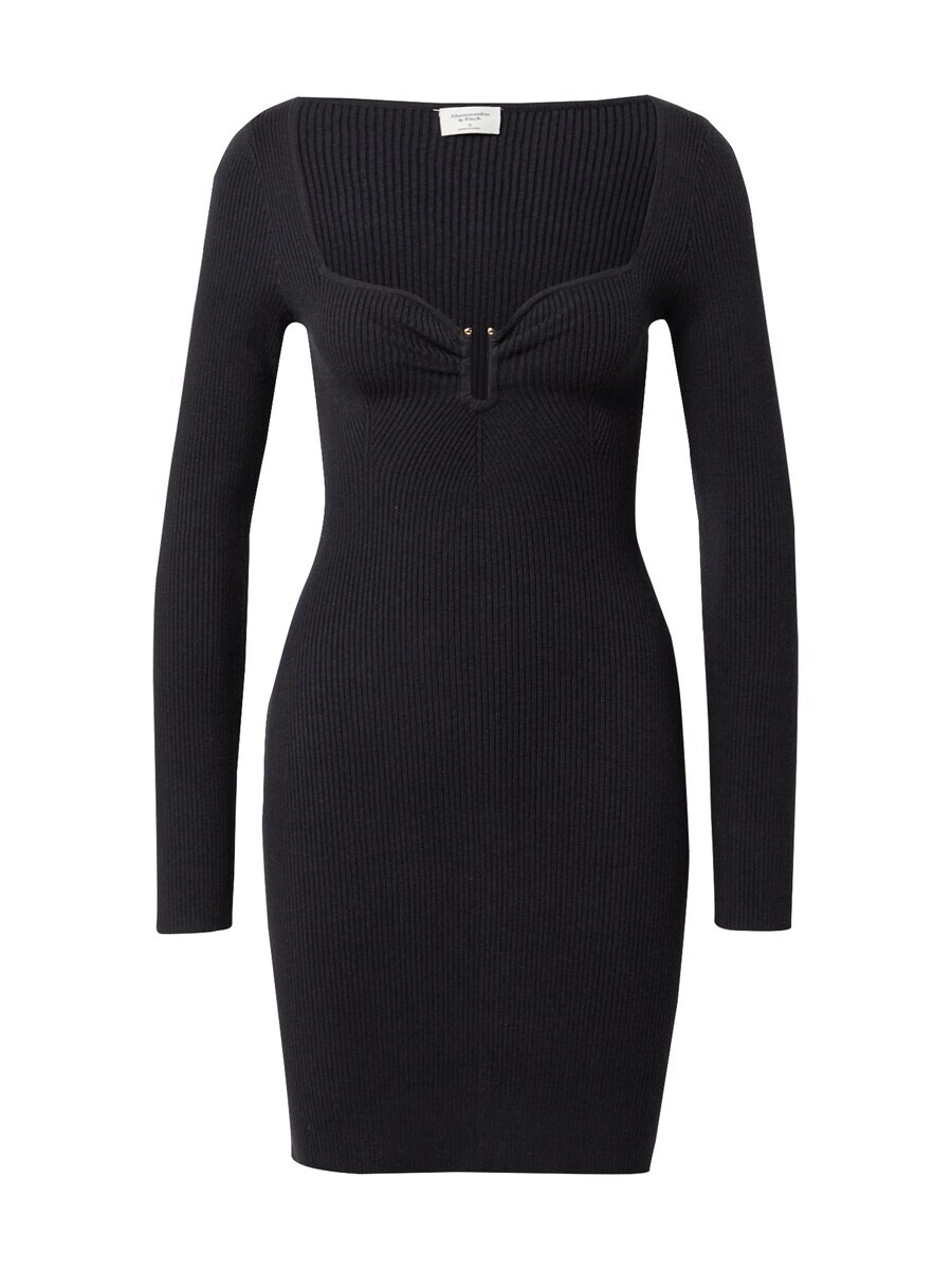 

Вязаное платье Abercrombie & Fitch Knitted dress, черный