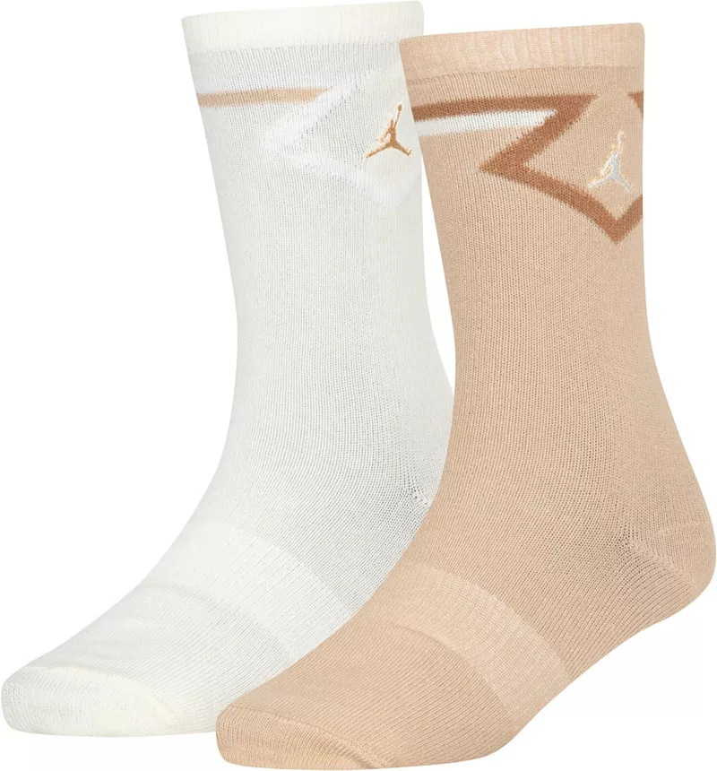 

Детские носки Jordan Diamond Crew — 2 шт, цвет Coconut Milk