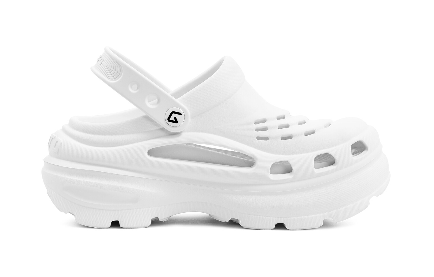 Сабо женские Goto, цвет Iridescent White