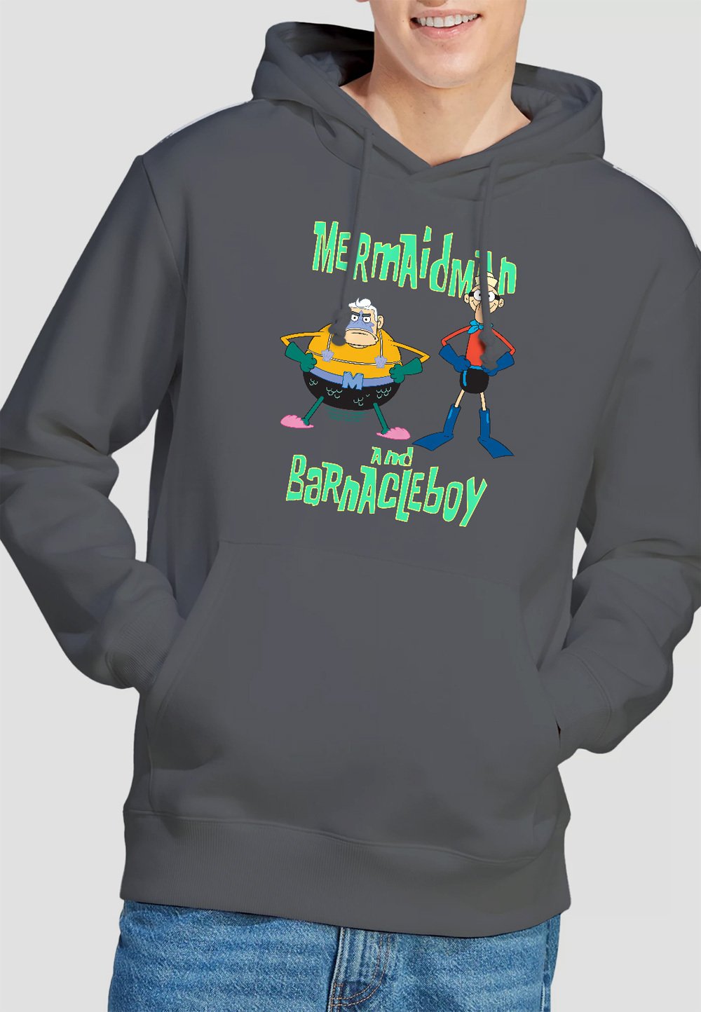 

Толстовка SPONGEBOB MERMAID BARNACLE Cotton Soul, антрацит
