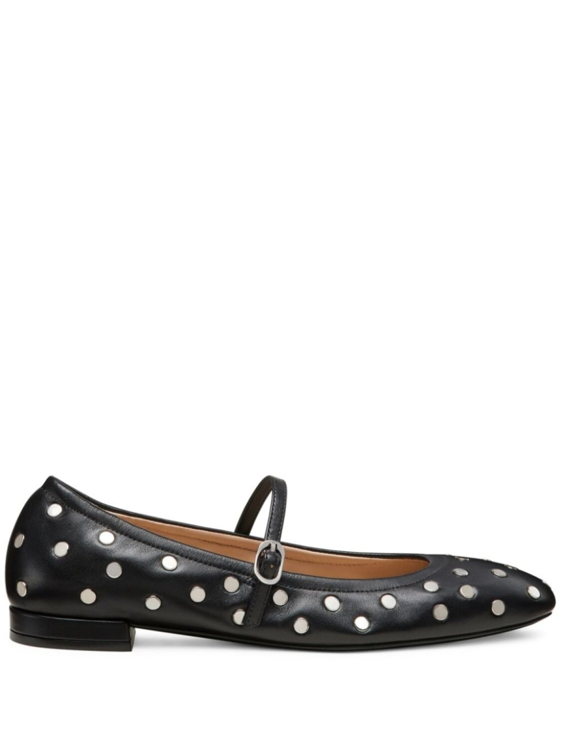 Балетки Stuart Weitzman Claris Stud, черный