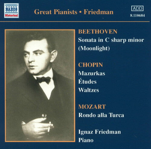 

CD диск Friedman / Beethoven / Chopin / Mozart: Great Pianists-Vol. 1 Comp Recordings