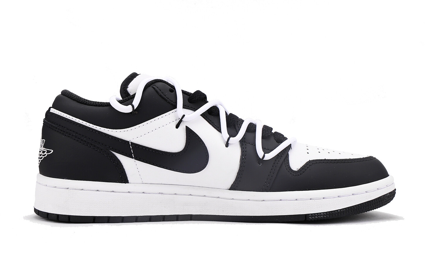 Кроссовки Air JORDAN 1 Vintage Basketball Shoes Men Low-Top Black White, черный — фото 2