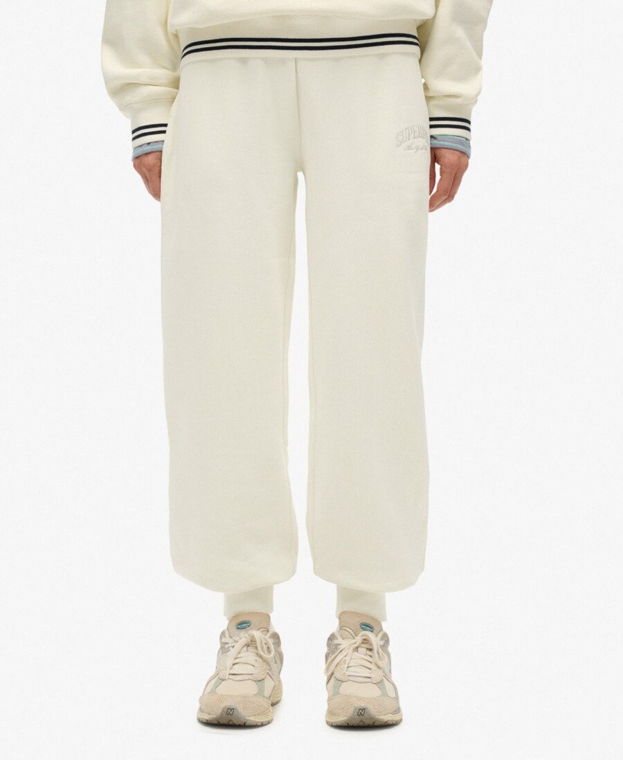 

Зауженные брюки Superdry Country Club, Wool White