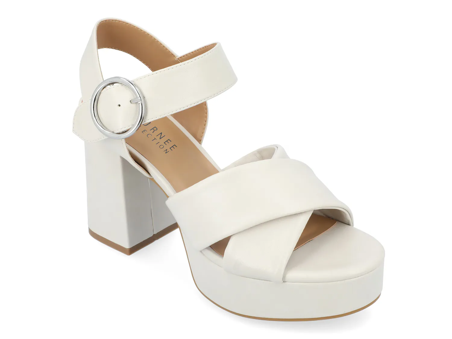 Сандалии Akeely Platform Sandal Journee Collection, серо-коричневый