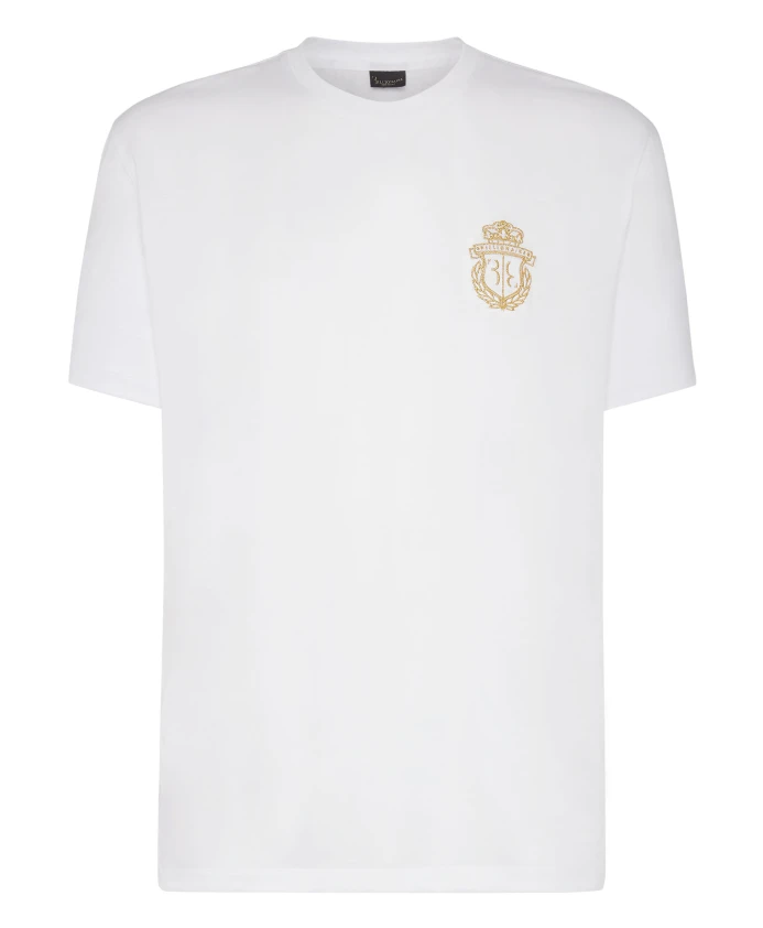 

Футболка с круглым вырезом, эмблема SS Billionaire, белый