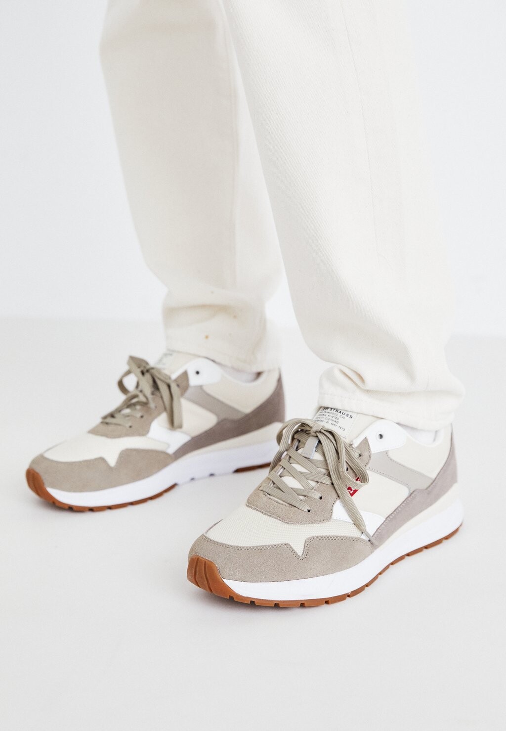 

Кроссовки Oats Refresh Levi's, кремово-белые, Белый, Кроссовки Oats Refresh Levi's, кремово-белые