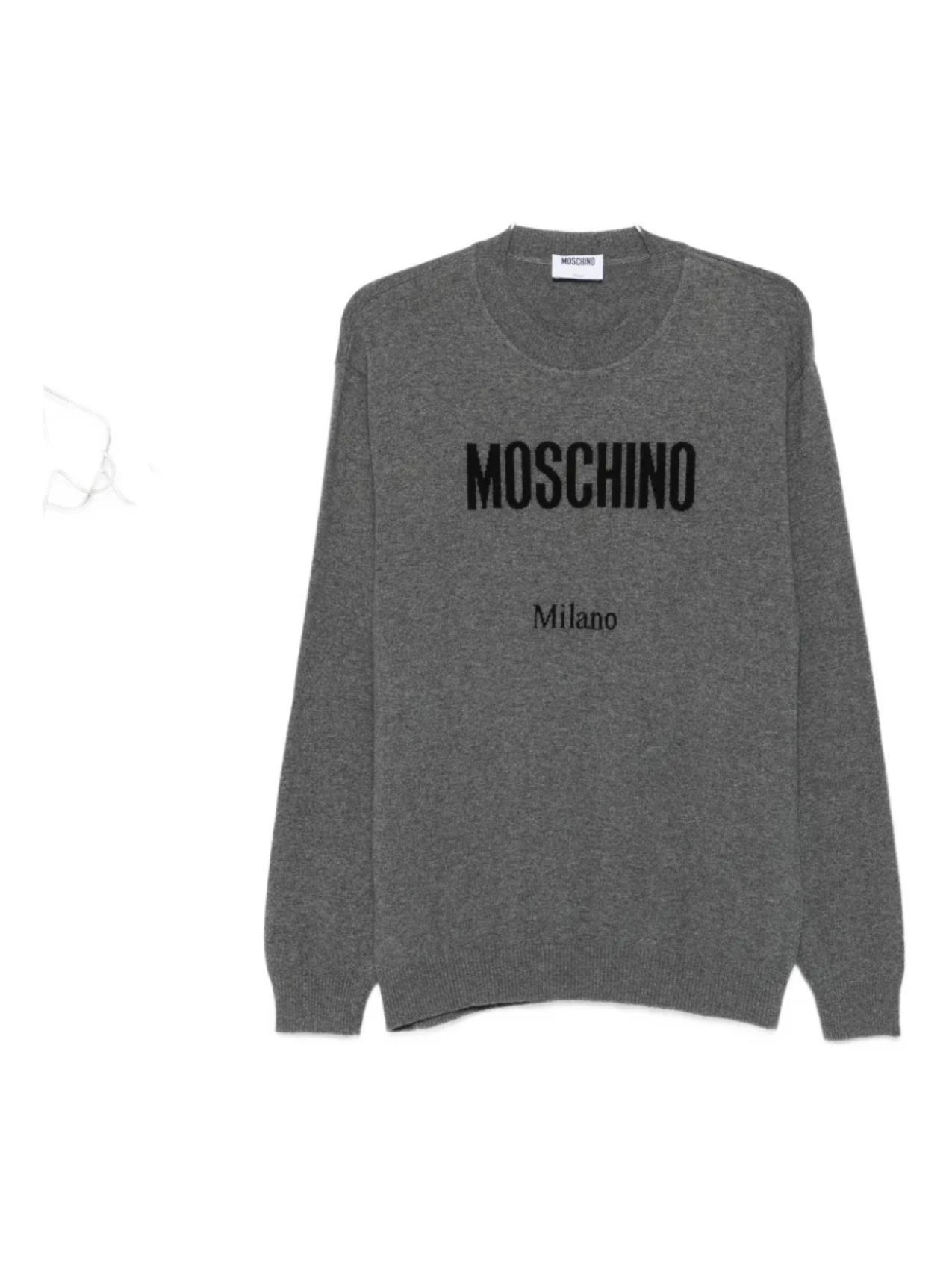 

Свитер с логотипом Moschino, серый