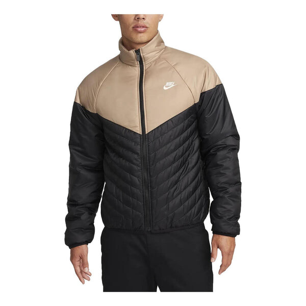 

Куртка sportswear windrunner therma-fit midweight puffer jacket 'tan black' Nike, бежевый