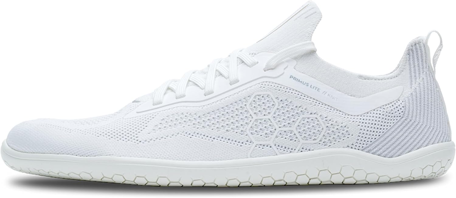 

Мужские кеды Vivobarefoot Primus Lite Knit | Развивают силу, баланс и подвижность | Легкие для тренировок и бега | Широкая посадка для стабильности | Гибкая вязаная обувь, ярко-белый